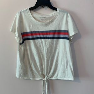 American eagle front tie tee